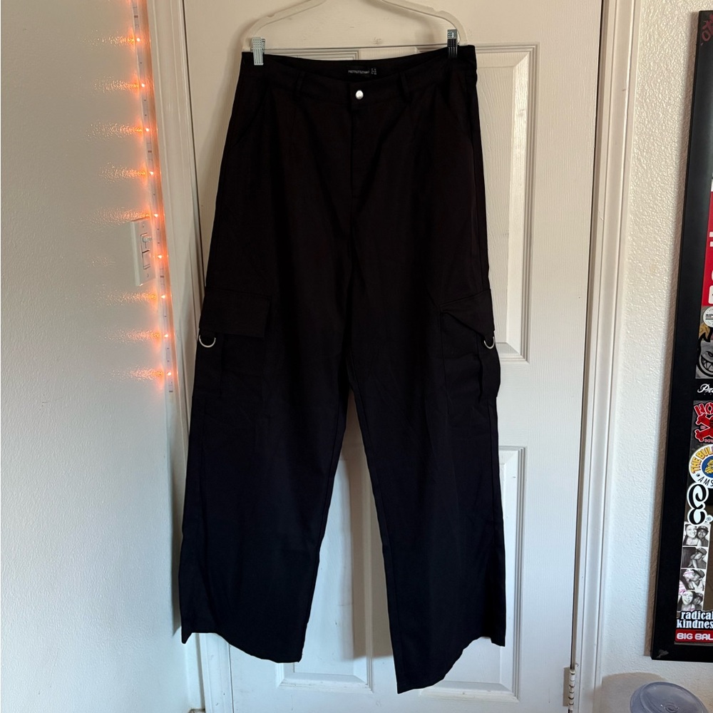 Black Cargo Trousers